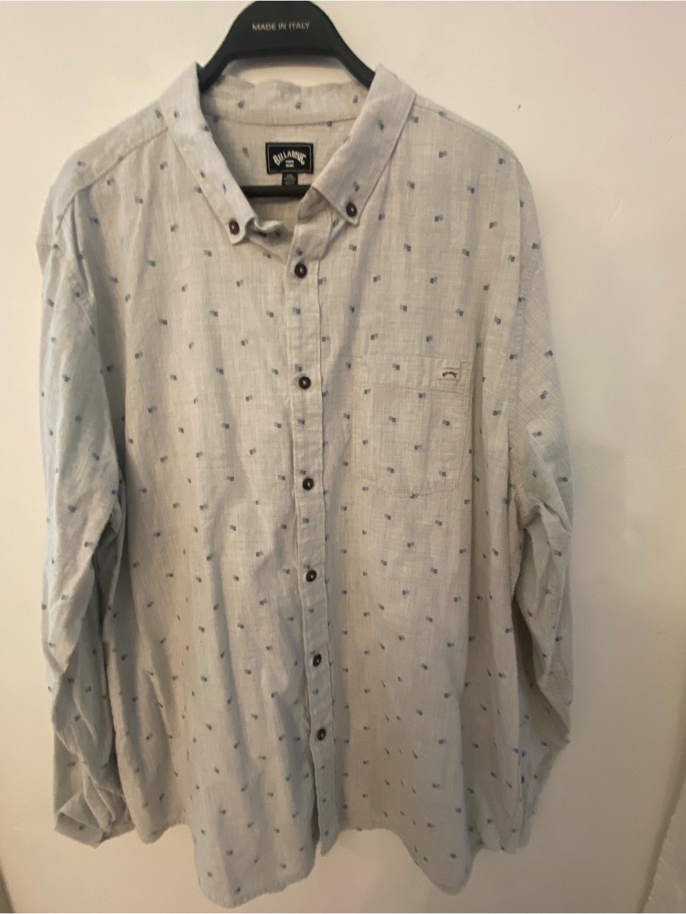 Billabong Light Blue Micro Dot Button-Down Shirt